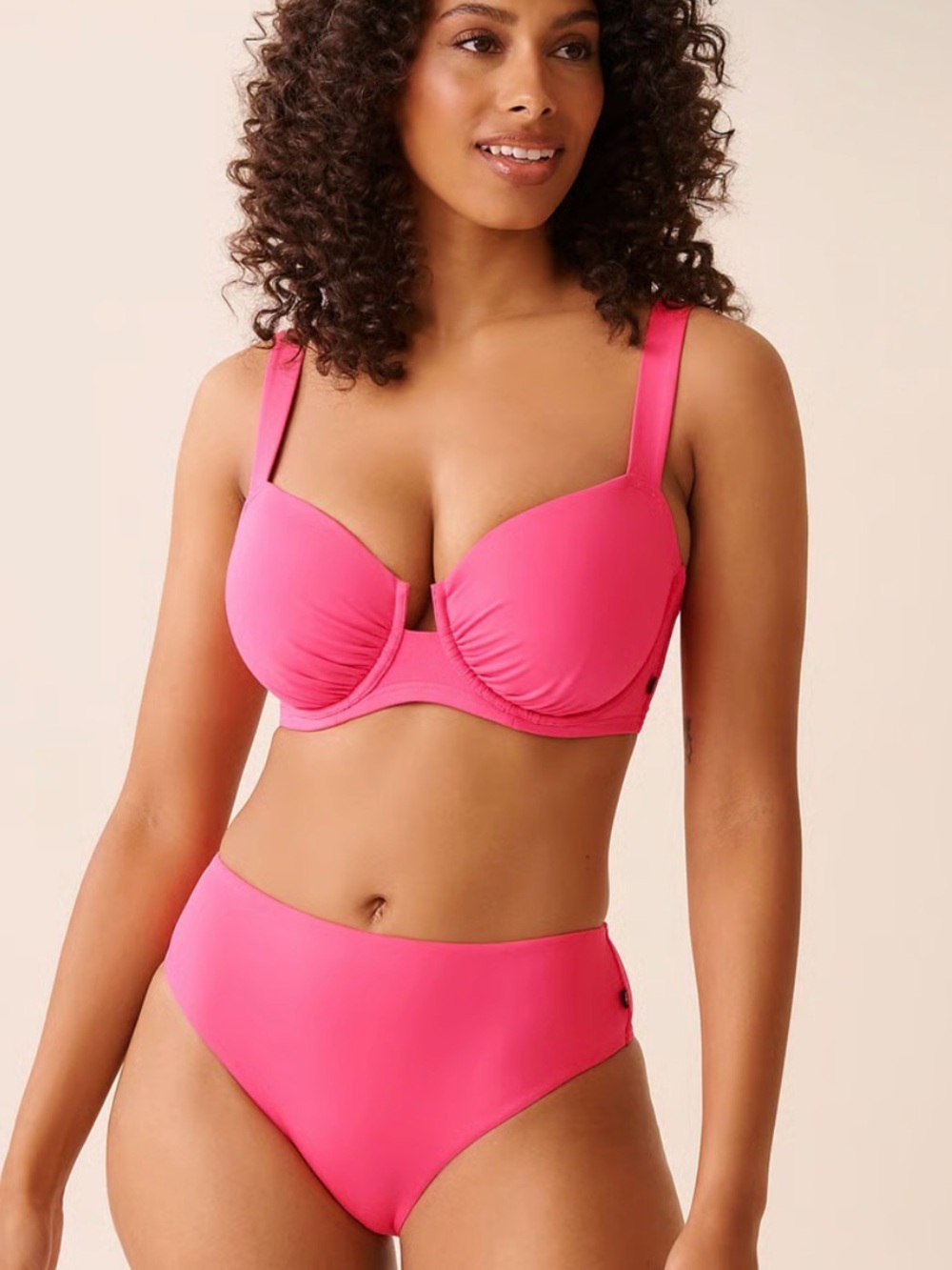 PINK PUNCH D Cup Balconette Bikini Top